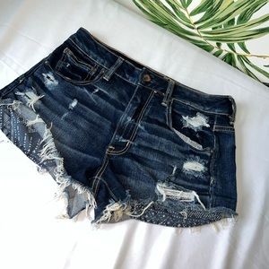 American Eagle Denim Shorts Size 6